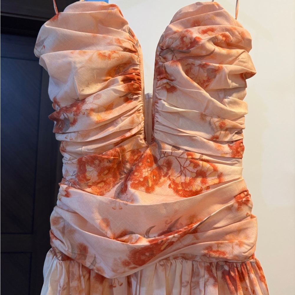 Zimmerman Printed Deep-V Cami Dress - Picture 9 of 16